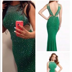 Emerald Green Jovani Prom Dress